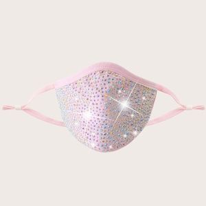 Rhinestone Filter Face Mask w/2 filters